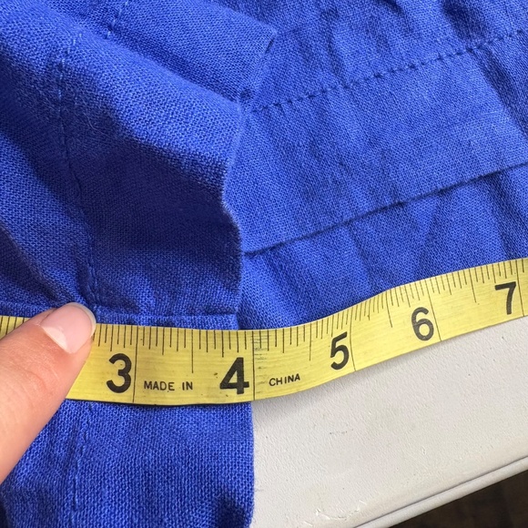 NWT Gap Blue Linen Shorts - Picture 13 of 14